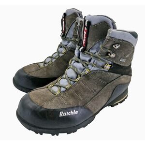 Vintage Raichle X-Degree 7 GTX Boots Mens Size 9 Suede Gore-Tex Hiking Vibram